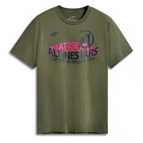 Camiseta Alpinestars Semicircle Verde Militar
