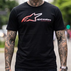 Camiseta Alpinestars SPS Preto Original Premium Manga Curta Casual
