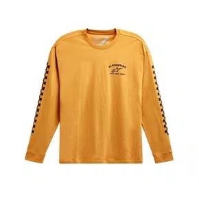 Camiseta Alpinestars Sunday Manga Longa Amarelo Gold