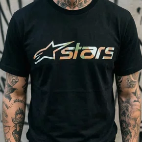 Camiseta Alpinestars Verdure Camo Preta