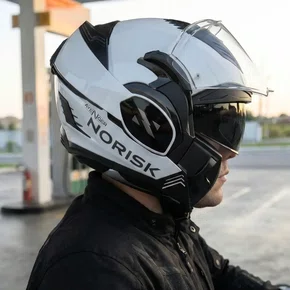 Capacete Articulado Total Norisk Avenger Branco