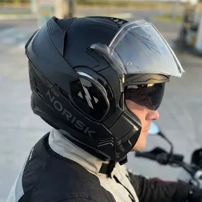 Capacete Articulado Total  Norisk Avenger Preto Fosco