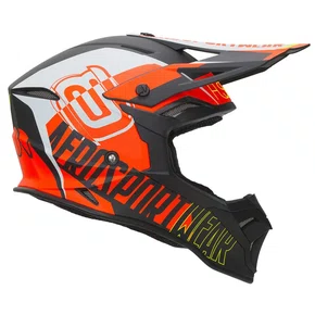 Capacete Off Road Asw Fusion 2.0 Dash Preto Laranja Branco