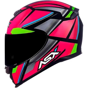 Capacete Asx Eagle SV Explorer Preto Rosa Prata