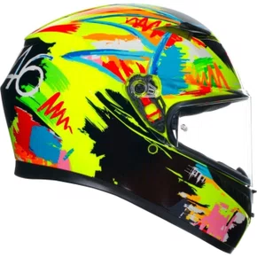 Capacete Fechado Agv K3 Rossi Winter Test 19 Com Pinlock Incluso