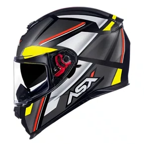 Capacete Fechado Asx Eagle SV Explorer Preto Grafite Amarelo Fosco