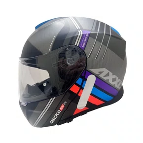 Capacete Fechado Axxis Gecko Epic B1 Sv Preto Cinza Fosco