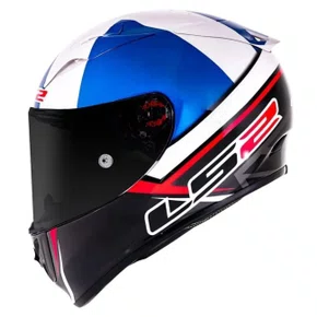 Capacete Fechado LS2 FF323 Arrow R John Mcphee Azul Branco