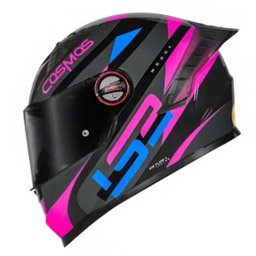 Capacete Fechado LS2 FF358 Pro Modok Preto Rosa