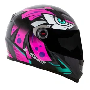 Capacete Fechado LS2 FF358 Tribal Fucsia Roxo