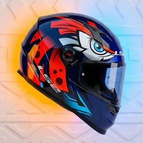 Capacete Fechado Ls2 Ff358 Tribal Laranja