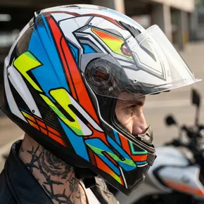 Capacete Fechado Ls2 Ff358 Xdron Neon Laranja