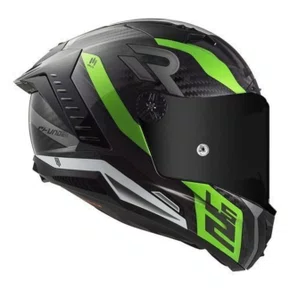 Capacete Fechado Ls2 Ff805 Thunder Carbon Supra Preto Verde Fluo