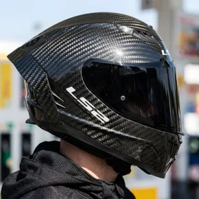 Capacete Fechado Ls2 FF807 Dragon Carbon Solid