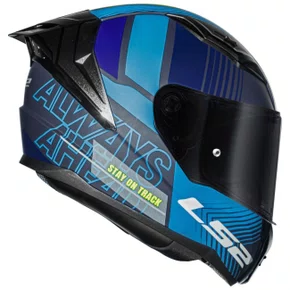 Capacete Fechado LS2 FF810 Vigo Shift Preto Azul Fosco