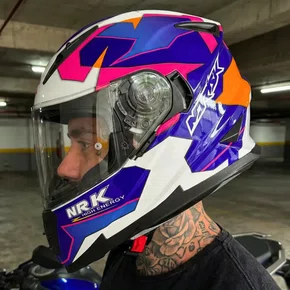 Capacete Fechado Norisk Ff302 Soul District Azul