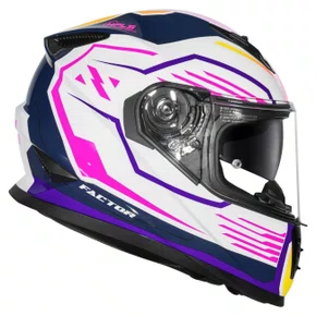 Capacete Fechado Norisk FF302 Soul Factor Branco Rosa