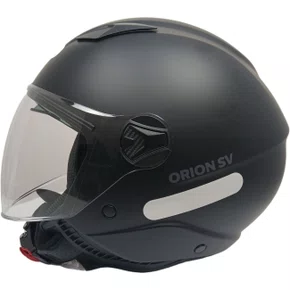 Capacete Aberto Norisk Orion SV Monocolor Preto Fosco