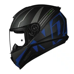 Capacete Fechado Norisk Razor Full Preto Azul Fosco