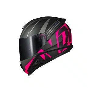 Capacete Fechado Norisk Razor Full Preto Rosa Fosco