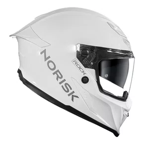 Capacete Fechado Norisk Rock Com Oculos Solar Monocolor Branco