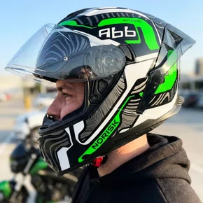 Capacete Fechado Norisk Strada 2 Fusion Branco Preto Original