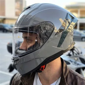 Capacete Fechado Norisk Strada 2 Monocolor Nardo Cinza Original
