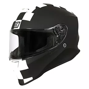 Capacete Fechado Origine Dinamo Contest Branco Preto Fosco