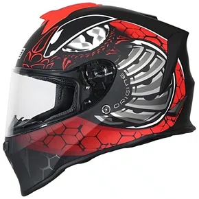Capacete Fechado Origine Dinamo Fighter Vermelho Preto Fosco