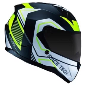 Capacete Fechado Race Tech Sector Exilio Fosco Preto Amarelo