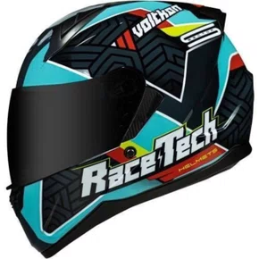 Capacete Fechado Race Tech Sector Voltkon Preto Verde