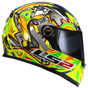 Capacete Fechado Ls2 Ff358 Alex Barros Amarelo