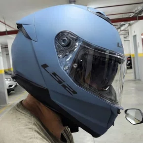 Capacete LS2 FF808 Stream 2 Monocolor Misty Azul