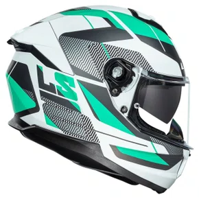 Capacete LS2 FF808 Stream 2 Road Cyan Cinza