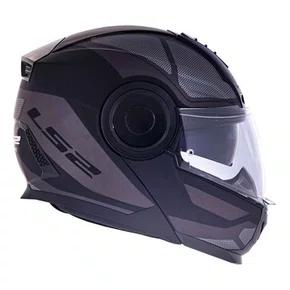 Capacete Articulado Ls2 Ff902 Scope Mask Preto Titânio