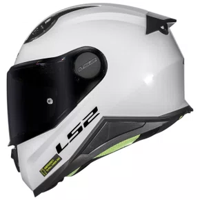 Capacete Fechado Ls2 Infantil FF812 Monocolor Branco