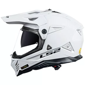 Capacete Fechado Ls2 MX702 Pioneer 2 Monocolor Branco