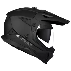 Capacete Ls2 MX702 Pioneer 2 Monocolor Preto Fosco