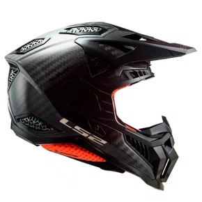 Capacete Motocross Ls2 Mx703 X Force C Solid Carbon Preto