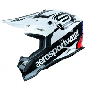 Capacete Off Road Asw Fusion 2.0 Relay Branco Preto