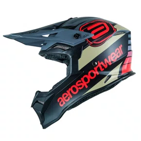 Capacete Off Road Asw Fusion 2.0 Relay Cinza Vermelho