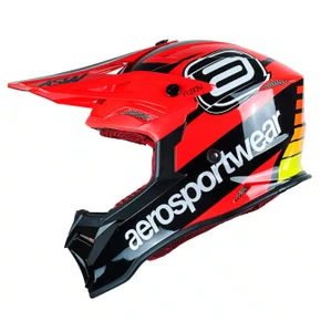 Capacete Off Road Asw Fusion 2.0 Relay Vermelho Preto