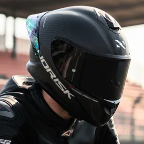 Capacete Norisk Carbon R Solid Preto Fosco