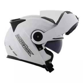 Capacete Articulado Norisk Ff345 Route Monocolor Branco