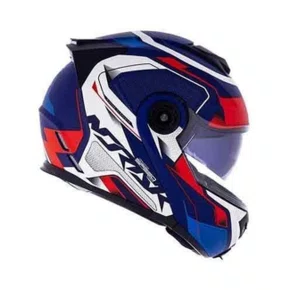 Capacete Articulado Norisk Ff345 Route Speedmax Azul Branco