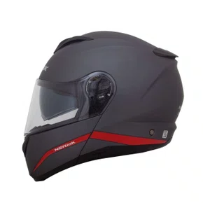 Capacete Norisk Force Simplicity Cinza Vermelho