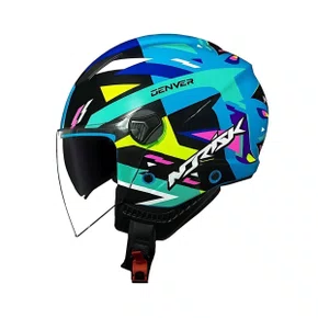 Capacete Aberto Norisk Orion SV Denver Preto Verde