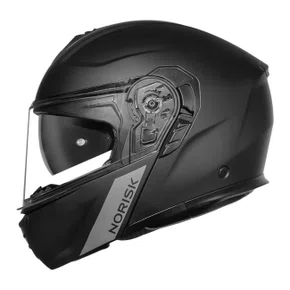 Capacete Articulado Norisk Vortex Monocolor Preto Fosco