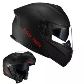 Capacete Articulado Race Tech Signal Preto Fosco
