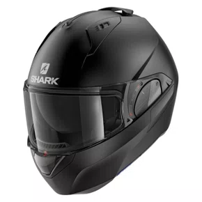 Capacete Articulado Shark Evo ES Blank Preto Fosco